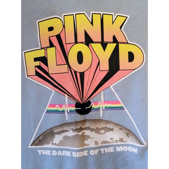Unisex PINK FLOYD by Freeze New York Dark Side Of The Moon Blue Hoodie - Picture 3 of 6